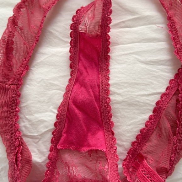 Victoria’s Secret Very Sexy mesh thong with rose detailing. Excellent condition. - Picture 5 of 6